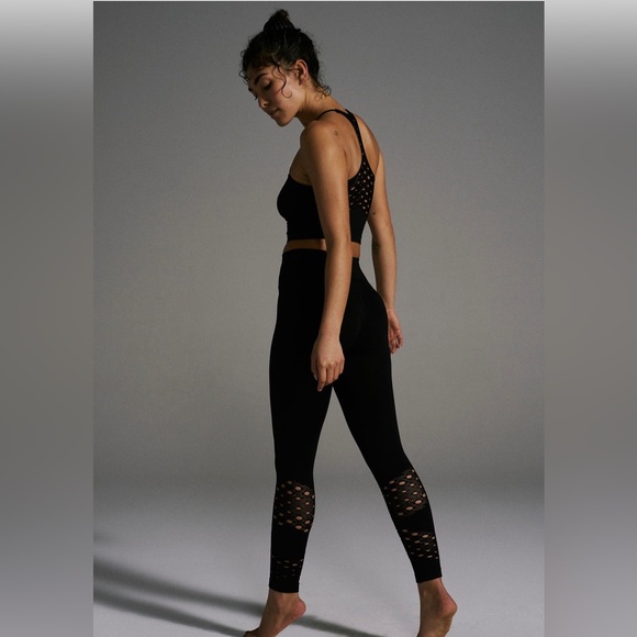 NEW! Free People Chain Reaction Leggings | BLACK - Picture 2 of 6